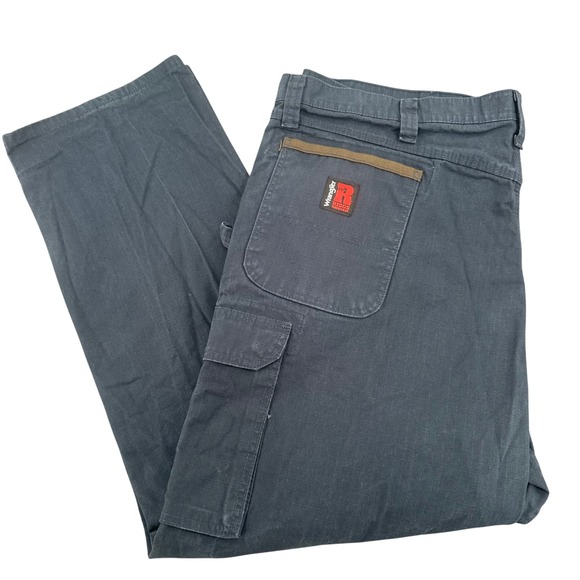 Wrangler Other - Wrangler Riggs Workwear Mens 44x30 Navy Blue Ripstop Cargo Pants 103W060NY